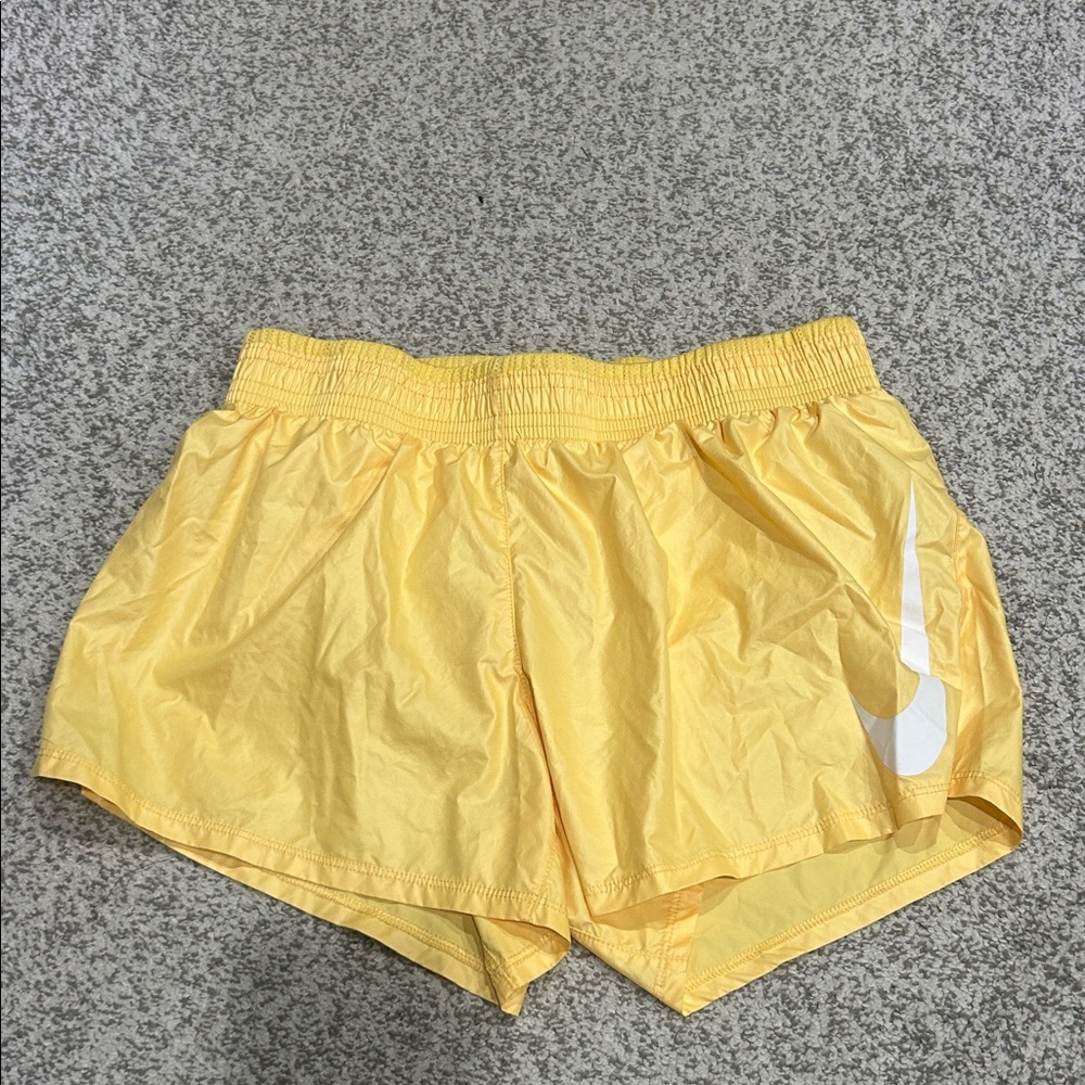 Nike Women's Bright Yellow Athletic Shorts